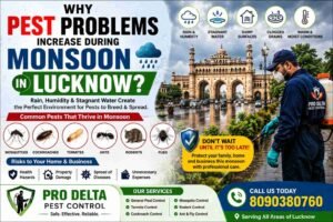 Why Pest Problems Increase During Monsoon in Lucknow